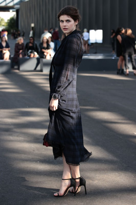 Alexandra Daddario-Coach New York Fashion Week