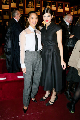 Alexandra Daddario-Dior Fashion Show in Paris