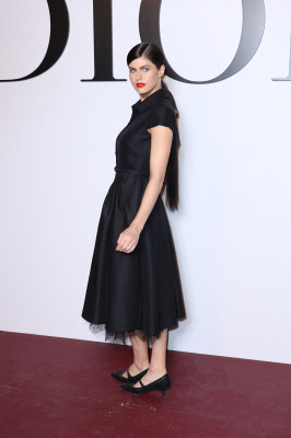 Alexandra Daddario-Dior Fashion Show in Paris