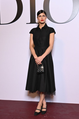 Alexandra Daddario-Dior Fashion Show in Paris