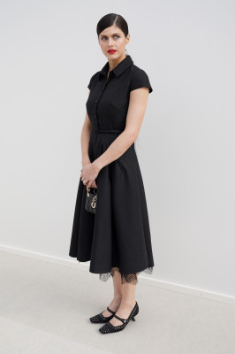 Alexandra Daddario-Dior Fashion Show in Paris