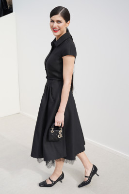 Alexandra Daddario-Dior Fashion Show in Paris