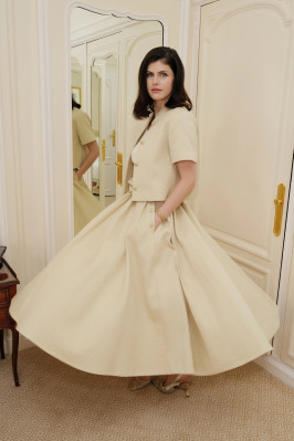 Alexandra Daddario by Darren Gerrish for Dior FW 2023/24 Show at PFW 07/03/2023