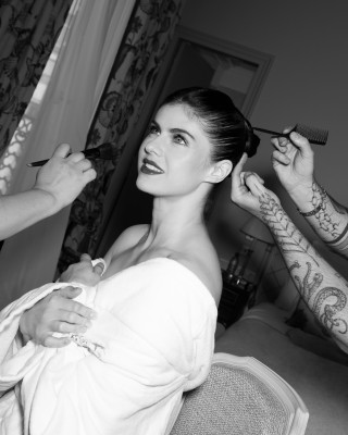 Alexandra Daddario by Jason Lloyd Evans for Harper&#039;s Bazaar at PFW 02/28/2023