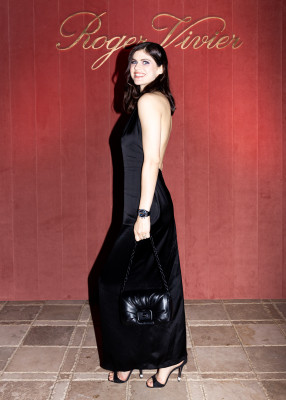 Alexandra Daddario at Roger Vivier Dinner in Pacific Palisades 12/06/23