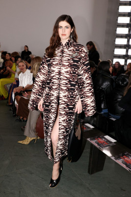 Alexandra Daddario – at Tory Birch F/W 2025 Fahion Show in New York