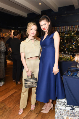 Alexandra Daddario-Dior Beauty Celebrates J’adore With Holiday Dinner