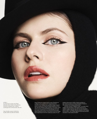 Alexandra Daddario for Elle Magazine Beauty Section, September 2024