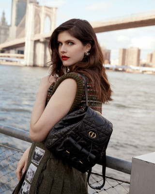 Alexandra Daddario – for Dior Caro Bag December 2024