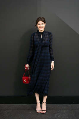 Alexandra Daddario-Alexandra Daddario-Coach New York Fashion Week