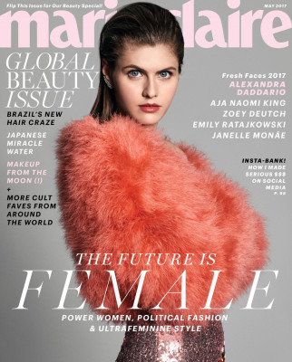 Alexandra Daddario-Marie Claire Magazine, May 2017