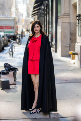 Alexandra Daddario-Carolina Herrera Show at New York Fashion Week