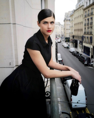 Alexandra Daddario-Dior Fashion Show in Paris