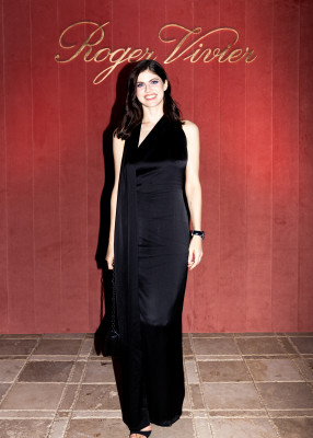 Alexandra Daddario at Roger Vivier Dinner in Pacific Palisades 12/06/23
