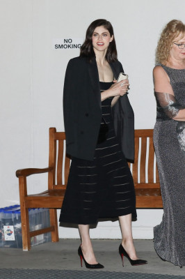 Alexandra Daddario-Giorgio Armani Oscars Pre-Party