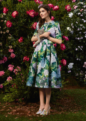 Alexandra Micu for Dolce &amp;amp; Gabbana Ortensia 2017-2018 Collection