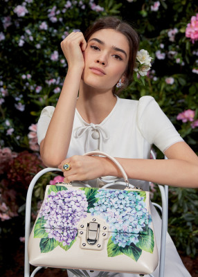 Alexandra Micu for Dolce &amp;amp; Gabbana Ortensia 2017-2018 Collection