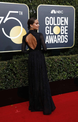 Alicia Vikander – 2018 Golden Globe Awards in Beverly Hills