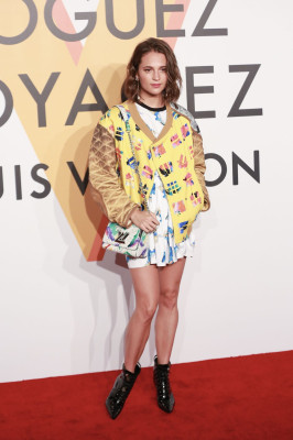 ALICIA VIKANDER at Louis Vuitton Volez Voguez Voyagez Exhibition in Shanghai 11/