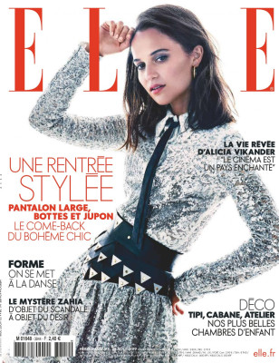 ALICIA VIKANDER in Elle Magazine, France August 2019