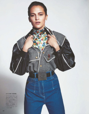 ALICIA VIKANDER in Vogue Magazine Japan, October 2019