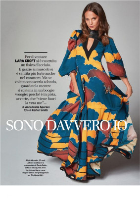 Alicia Vikander – Io Donna February 2018