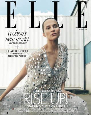 Alicia Vikander for Elle UK September issue 2024