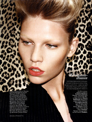 Aline Weber & Ginta Lapina ~ Vogue Russia January 2010 by Angelo Pennetta