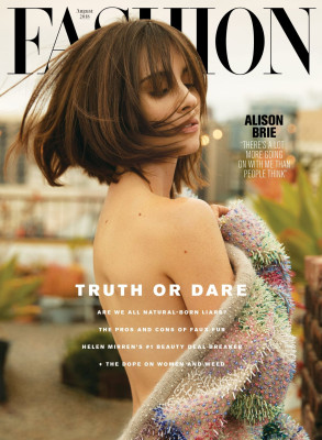 Alison Brie-Fashion Magazine, August 2018