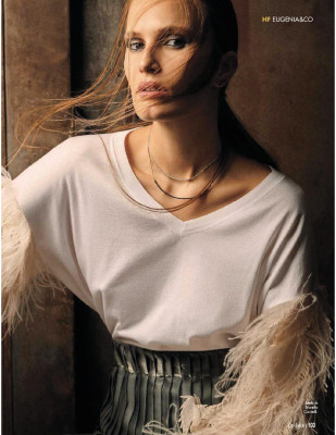 Alla Kostromicheva ~ Hola fashion Spain April 2018