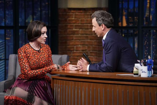 Alyssa Milano - Late Night with Seth Meyers