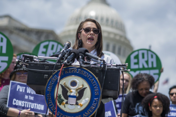 Alyssa Milano - Rally for the Equal Rights Amendment 06.06.2018