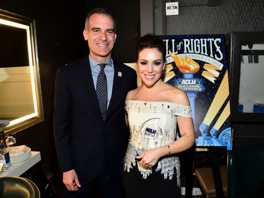 Alyssa Milano – ACLU Bill of Rights Dinner in LA