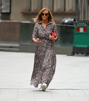 AMANDA HOLDEN Arrives at Global Radio in London 07/09/2020