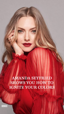 Amanda Seyfried by Pete Thompson for Lancôme &#039;L&#039;Absolu Rouge&#039; FW 2021 05/05/2021