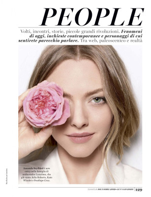 AMANDA SEYFRIED in Glamour Magazine, Italy December 2019/January 2020
