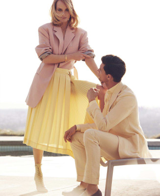 Amber Valletta - Alexi Lubomirski Photoshoot for Elle April 2018
