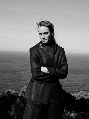 Amber Valletta for Massimo Dutti by Quentin de Briey