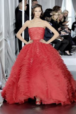 Aymeline Valade for Dior Spring 2012 Couture