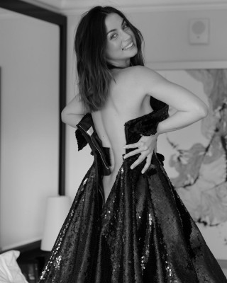 ANA DE ARMAS Getting Ready for Golden Globes 2020 Photoshoot