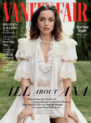 ANA DE ARMAS in Vanity Fair Magazine, March 2020
