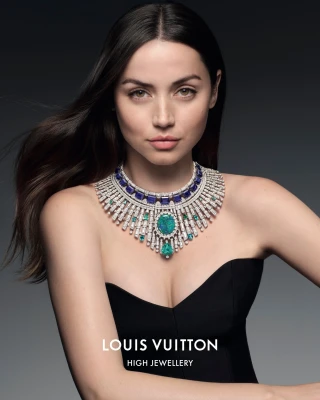 Ana de Armas for Louis Vuitton High Jewelry Campaign Deep Time Collection (2023)