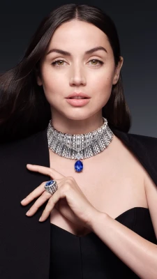 Ana de Armas for Louis Vuitton High Jewelry Campaign Deep Time Collection (2023)