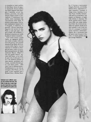 Ana Paula Arosio ~ King Italia October 1991 by Roberto Orlandi