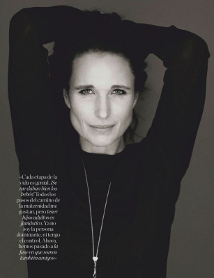 Andie MacDowell – ELLE Magazine Spain March 2021 Issue