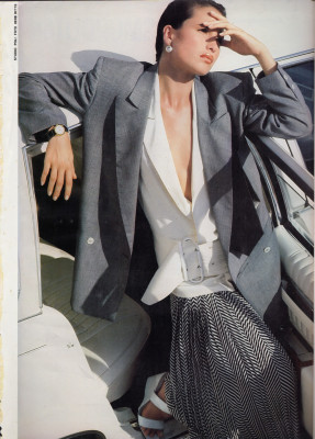 Andie Macdowell for Gianfranco Ferre Spring/Summer 1984