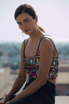 Andreea Diaconu - Anthropologie clothing