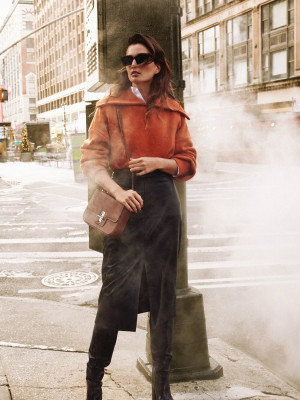 Andreea Diaconu - Massimo Dutti Women’s City Winter 2022 Lookbook