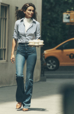 Andreea Diaconu for Veronica Beard Fall 2023