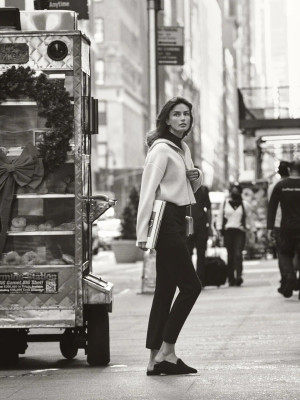 Andreea Diaconu - Theory Holiday Campaign